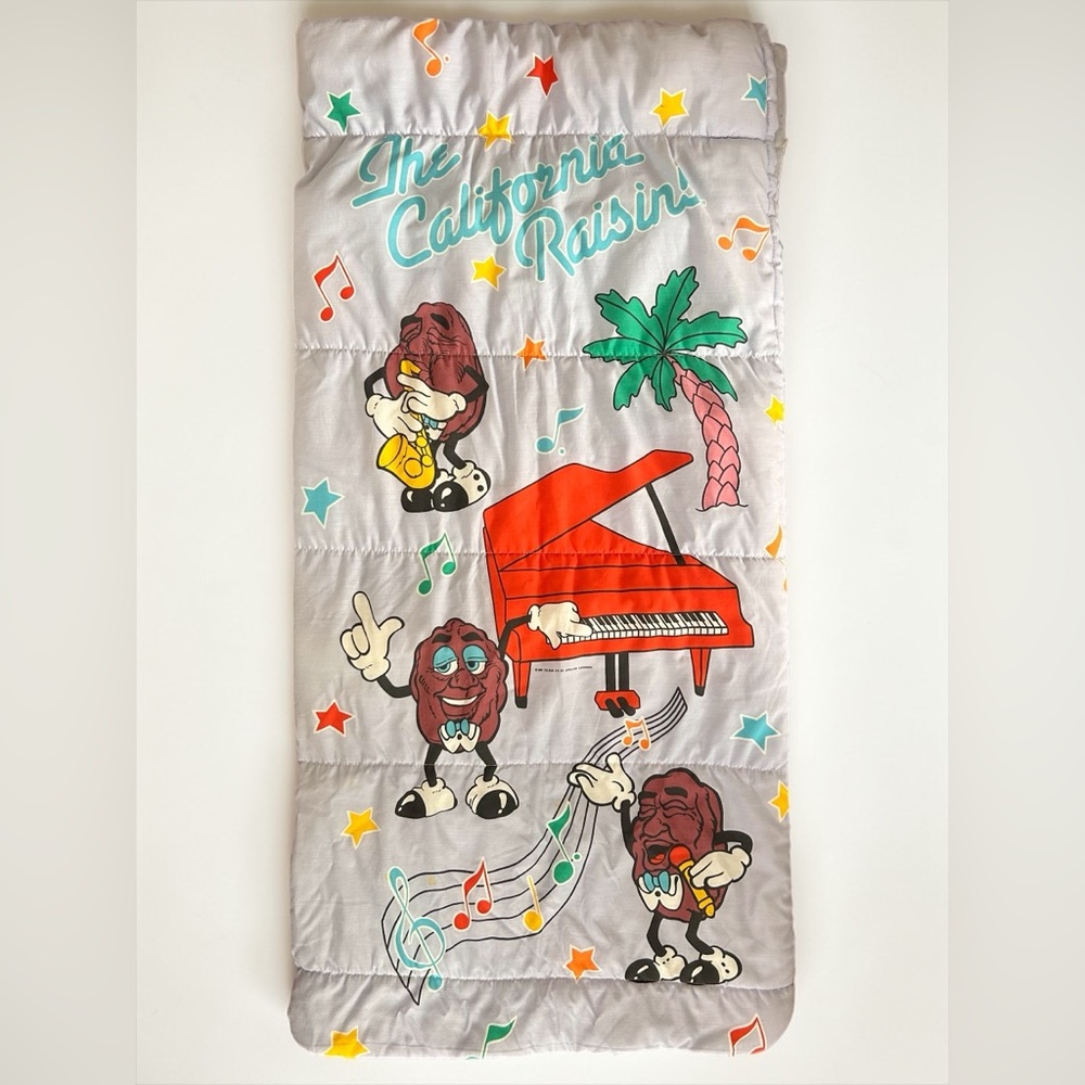 Vintage 1987 California Raisins Sleeping Bag